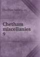 Chetham miscellanies. 9, Chetham Society. cn 