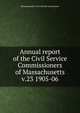 Annual report of the Civil Service Commissioners of Massachusetts. v.23 1905-06, Massachusetts. Civil Service Commission 