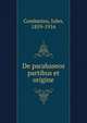 De parabaseos partibus et origine, Combarieu, Jules, 1859-1916 