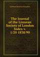 The Journal of the Linnean Society of London. Index v. 1/20 1838/90, Linnean Society of London 