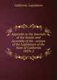 Appendix to the Journals of the Senate and Assembly of the . session of the Legislature of the State of California. 1859v.2, California. Legislature 