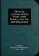 The early Germans of New Jersey : their history, churches, and genealogies., Chambers, Theodore Frelinghuysen, 1849-1916. 