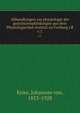 Abhandlungen zur physiologie der gesichtsempfindungen aus dem Physiologischen institut zu Freiburg i.B. v.1, Kries, Johannes von, 1853-1928 
