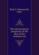 The electromotive properties of the skin of the common eel, Reid, E. Waymouth, 1862- 