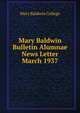 Mary Baldwin Bulletin Alumnae News Letter. March 1937, Mary Baldwin College 