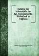 Katalog der Inkunabeln der Kgl. Universita??ts-Bibliothek zu Uppsala, Uppsala universitetsbibliotek,Collijn, Isak, 1875-1949 
