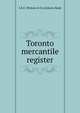 Toronto mercantile register, J.R.E. Winters &amp; Co,Ontario Bank 
