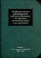 Prophetae veteres pseudepigraphi partim ex Abyssinico vel Hebraico sermonibus latine versi microform, Gfr?rer, A. Fr. (August Friedrich), 1803-1861 