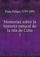 Memorias sobre la historia natural de la isla de Cuba. 1, Poey, Felipe, 1799-1891 