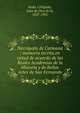 Necr?polis de Carmona : memoria escrita en virtud de acuerdo de las Reales Academias de la Historia y de Bellas Artes de San Fernando, Rada y Delgado, Juan de Dios de la, 1827-1901 