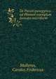 De Pacati panegyrico ad Pliniani exemplum formato microform, Mullerus, Carolus Fridericus 