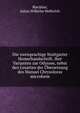 Die zweisprachige Stuttgarter Homerhandschrift, ihre Varianten zur Odyssee, nebst den Lesarten der ?bersetzung des Manuel Chrysoloras microform, Rieckher, Julius Wilhelm Helferich 