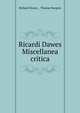 Ricardi Dawes Miscellanea critica, Richard Dawes , Thomas Burgess 