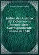 Indice del Archivo del Gobierno de Buenos Aires: Correspondiente al a?o de 1810, Manuel Ricardo Trelles 