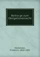 Beitra?ge zum Obligationenrecht, Mommsen, Friedrich, 1818-1892 