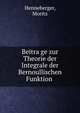 Beitra?ge zur Theorie der Integrale der Bernoullischen Funktion, Henneberger, Moritz 