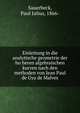 Einleitung in die analytische geometrie der ho?heren algebraischen kurven nach den methoden von Jean Paul de Gya de Malves, Sauerbeck, Paul Julius, 1866- 