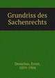 Grundriss des Sachenrechts, Demelius, Ernst, 1859-1904 