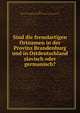 Sind die fremdartigen Ortnamen in der Provinz Brandenburg und in Ostdeutschland slavisch oder germanisch?, May, Martin,YA Pamphlet Collection (Library of Congress) DLC 
