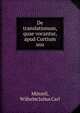 De translationum, quae vocantur, apud Curtium usu, M?tzell, Wilhelm Julius Carl 