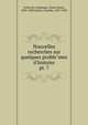 Nouvelles recherches sur quelques problemes d`histoire. pt. 7, Fustel de Coulanges, Numa Denis, 1830-1889,Jullian, Camille, 1859-1933 