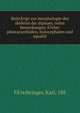 Beitr?¤ge zur morphologie des skeletes der dipnoer, nebst bemerkungen ??ber pleuracanthiden, holocephalen und squalid, F??rbringer, Karl, 188 