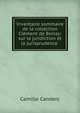 Inventaire sommaire de la collection Cl?ment de Boissy: sur la juridiction et la jurisprudence ., Camille Canderc 