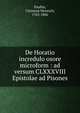 De Horatio incredulo osore microform : ad versum CLXXXVIII Epistolae ad Pisones, Paufler, Christian Heinrich, 1763-1806 