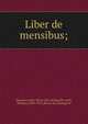 Liber de mensibus;, Joannes Lydus. [from old catalog],Wu?nsch, Richard, 1869-1915, [from old catalog] ed 