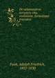 De salamandrae terrestris vita, evolutione, formatione tractatus, Funk, Adolph Friedrich, 1802-1830 