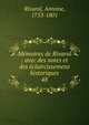 Memoires de Rivarol : avec des notes et des eclaircissemens historiques. 48, Rivarol, Antoine, 1753-1801 