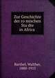 Zur Geschichte der ro?mischen Sta?dte in Africa, Barthel, Walther, 1880-1915 