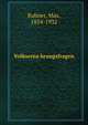 Volkserna?hrungsfragen, Rubner, Max, 1854-1932 