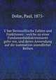 U?ber Bernouillische Zahlen und Funktionen : welche zu einer Fundamentaldiskriminante geho?ren, und deren Anwendung auf die summation unendlicher Reihen, Dolze, Paul, 1875- 