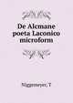 De Alcmane poeta Laconico microform, Niggemeyer, T 