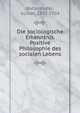Die sociologische Erkenntnis. Positive Philosophie des socialen Lebens, Ratzenhofer, Gustav, 1842-1904 