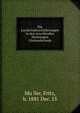Die Landschaftsschilderungen in den erza?hlenden Dichtungen Chateaubriands, Mu?ller, Fritz, b. 1881 Dec. 15 