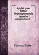 Apulei quae fertur Physiognomonia quando composita sit ., Edmund Kelter 