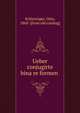 Ueber conjugirte bina?re formen, Schlesinger, Otto, 1860- [from old catalog] 
