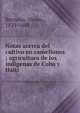 Notas acerca del cultivo en camellones ; agricultura de los indigenas de Cuba y Haiti, Reynoso, Alvaro, 1829-1888 