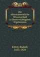 Die alttestamentliche Wissenschaft in ihren wichtigsten Ergebnissen, Kittel, Rudolf, 1853-1929 