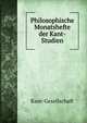 Philosophische Monatshefte der Kant-Studien, Kant-Gesellschaft 