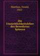 Die Unsterblichkeitslehre des Benedictus Spinoza, Matthes, Ewald, 1865- 