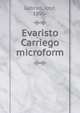 Evaristo Carriego microform, Gabriel, Jos?, 1896- 