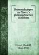Untersuchungen zu Cicero's philosophischen Schriften, Hirzel, Rudolf, 1846-1917 