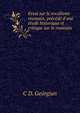 Essai sur le vocalisme roumain, pr?c?d? d'une ?tude historique et critique sur le roumain, C.D. Georgian 