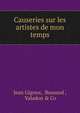 Causeries sur les artistes de mon temps, Jean Gigoux, Boussod , Valadon &amp; Co 