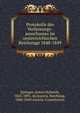 Protokolle des Verfassungs-ausschusses im oesterreichischen Reichstage 1848-1849, Springer, Anton Heinrich, 1825-1891, ed,Austria. Reichstag, 1848-1849,Austria. Constitution 