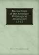 Transactions of the American Philological Association. 11-12, American Philological Association 