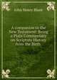 A companion to the New Testament: Being a Plain Commentary on Scripture History from the Birth ., John Henry Blunt 